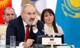 Thủ tướng Armenia Nikol Pashinyan tham dự cuộc họp của Hội đồng liên chính phủ Á-Âu của các quốc gia thuộc Liên minh Kinh tế Á-Âu (EAEU) tại Almaty, Kazakhstan ngày 2/2/2024. Ảnh: Sputnik.