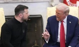 Tổng thống Mỹ Donald Trump to tiếng với Tổng thống Ukraine Volodymyr Zelensky trong Phòng Bầu dục của Nhà Trắng hôm 28/2/2025. Ảnh: Getty Images. 