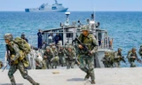 Binh sĩ Philippines và Mỹ tham gia tập trận Balikatan hồi tháng 5/2018. Ảnh: AP. 