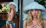 Elsa Hosk mang bầu lớn vẫn táo bạo bán nude đầy quyến rũ