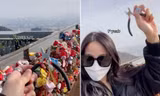 Cô gái bay từ Mỹ về Hàn Quốc để cắt bỏ ổ khóa tình yêu ở tháp Namsan 