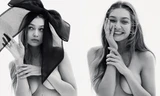 Gigi Hadid cởi áo bán nude trên Vogue Nga