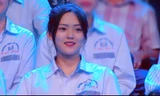 Xinh xắn nổi bật, nữ sinh được tìm kiếm sau chương trình 'Đường lên đỉnh Olympia' 