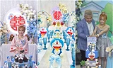 Đám cưới ngập tràn Doraemon của cô dâu miền Tây 