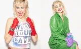 Miley Cyrus đeo găng tay, khẩu trang chống dịch chụp ảnh gợi cảm