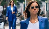 Irina Shayk thần thái cuốn hút như ngôi sao điện ảnh trên phố 