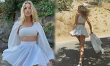 Elsa Hosk mặc váy ngắn tôn chân dài eo thon như 'búp bê Barbie sống'