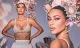 Kim 'siêu vòng ba' như nữ thần gợi cảm với vương miện hoa cỡ lớn