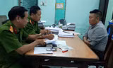Nghi can Nguyễn Như Bảo Thư tại cơ quan công an. Ảnh: CACC