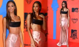 Joan Smalls mặc crop top siêu bé khoe dáng siêu mẫu trên thảm đỏ