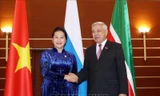 Chủ tịch Quốc hội Nguyễn Thị Kim Ngân và Chủ tịch Hội đồng Nhà nước Tatarstan,Farid Khayrullovich Mukhametshin