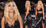 Rita Ora mặc nội y ren và chân váy xuyên thấu ‘có như không’ lên thảm đỏ 