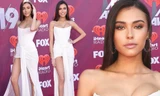Diện váy xẻ cao, Madison Beer hớ hênh lộ nội y trên thảm đỏ