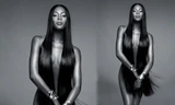 ‘Báo đen’ Naomi Campbell nude 100% khoe hình thể như tạc tuổi 48