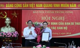 Đồng chí Nguyễn Thanh Hải nhận quyết định giữ chức Phó Trưởng Ban Nội chính Trung ương.