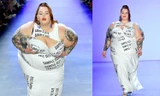 Mẫu siêu béo Tess Holliday diện đầm cut-out gây ‘bão’ sàn catwalk