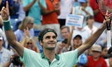 Khoảnh khắc chiến thắng của Federer 