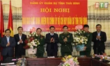 Bộ Chỉ huy Quân sự tỉnh Thái Bình tổ chức Hội nghị bàn giao chức danh, nhiệm vụ Chính ủy Bộ Chỉ huy Quân sự tỉnh. Ảnh: VGP