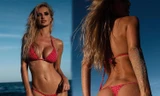 ‘Quốc bảo nhan sắc Ukraine’ khoe đường cong nóng bỏng với bikini bé xíu