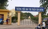 Trường Tiểu học thị trấn Tân Hưng, nơi xảy ra vụ việc. Ảnh: A.L.
