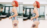 MC Hoàng Linh khoe đường cong sexy với đồ bơi, hình xăm lớn ở đùi thành tâm điểm