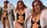 Sao lưỡng tính Bella Thorne diện nội y gợi cảm tạo dáng giữa trời tuyết