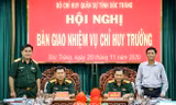 Bàn giao nhiệm vụ Chỉ huy trưởng Bộ CHQS tỉnh Sóc Trăng.