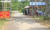 Chốt kiểm soát dịch COVID-19 xã Tiên Sơn - nơi Tình tấn công lực lượng chức năng. Ảnh: VTC News