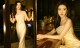 ‘Đệ nhất mỹ nữ Bắc Kinh’ Cảnh Điềm quyến rũ với đầm quây, vai trần nuột nà