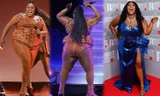 Lizzo tự tin phô diễn hình thể ngoại cỡ với bodysuit và váy cắt xẻ táo bạo