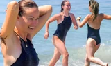 'Thánh nữ sexy' Olivia Wilde mặc áo bơi cổ yếm, khoe hình thể căng tràn sức sống 