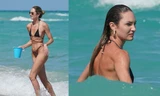 Candice Swanepoel khoe dáng nóng bỏng với bikini siêu bé bất chấp dịch Covid-19
