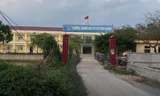 Trường THCS Châu Giang - nơi xảy ra sự việc.