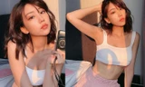 Nữ ca sĩ ‘Ghen Cô Vy’ tung ảnh sexy, lộ cả chân ngực với áo crop-top