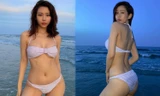 Nữ ca sĩ ‘Ghen Cô Vy’ thả dáng với bikini, đường cong gây sốt