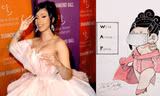 Cardi B chia sẻ bức tranh mang thông điệp chống dịch COVID-19 do fan Việt vẽ