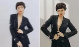 Ngọc Hân 'chơi lớn' cắt tóc tém, mặc vest khoe vòng một khiến fans 'trầm trồ'
