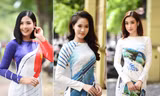 Ngọc Hân, Mỹ Linh và dàn người đẹp rạng rỡ khoe sắc với áo dài in hình biển đảo