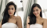 Ở nhà cách ly, Á hậu Thuỳ Dung khoe 'sương sương' vai trần sexy đủ làm fans xao xuyến