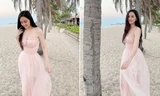 Mai Phương Thuý mặc váy cúp ngực gợi cảm