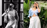 Khánh Vân khoe cơ bụng sexy, Hoàng Thuỳ không kém cạnh với áo hở bạo