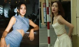 Tiểu Vy - Đỗ Mỹ Linh lăng xê mốt áo crop-top, váy cắt xẻ khoe eo 'con kiến' sexy