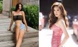 Khánh Vân diện váy xẻ tôn ngực đầy, Tiểu Vy mặc crop-top khoe eo 'con kiến'