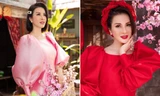 MC Thanh Mai diện áo dài Tết rực rỡ, trẻ đẹp 'không tì vết' ở tuổi 46