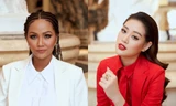 H'hen Niê và Khánh Vân bất ngờ 'đụng độ' phong cách, đầy quyền lực với sắc trắng - đỏ