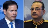 Ngoại trưởng Mỹ Marco Rubio và Tổng tư lệnh quân đội Pakistan Asim Munir. (Ảnh: AP)