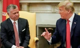 Vua Jordan Abdullah trong cuộc gặp Tổng thống Trump tại Nhà Trắng năm 2018. (Ảnh: Reuters)