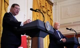 Tổng thống Mỹ Donald Trump và Thủ tướng Nhật Bản Ishiba Shigeru tại Nhà Trắng ngày 7/2. (Ảnh: Reuters)