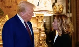 Tổng thống đắc cử Mỹ Donald Trump và trong cuộc gặp Thủ tướng Ý Giorgia Meloni. (Ảnh: Getty)