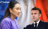 Thủ tướng Thái Lan Paetongtarn Shinawatra và Tổng thống Pháp Emmanuel Macron. (Nguồn: The Nation)